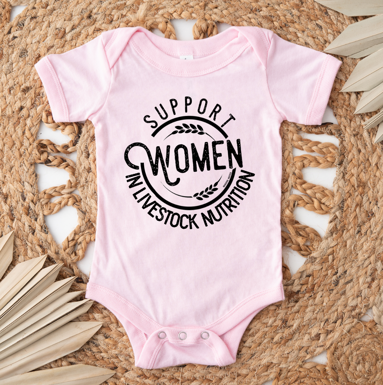 Support Women In Livestock Nutrition One Piece/T-Shirt (Newborn - Youth XL) - Multiple Colors!
