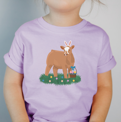 Easter Steer One Piece/T-Shirt (Newborn - Youth XL) - Multiple Colors!