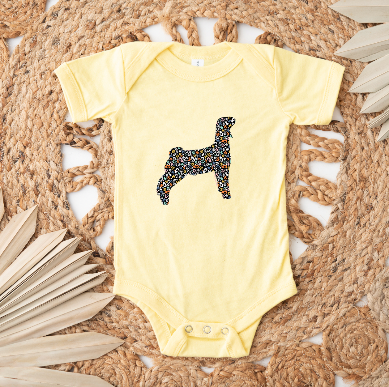 Colorful Cheetah Goat One Piece/T-Shirt (Newborn - Youth XL) - Multiple Colors!