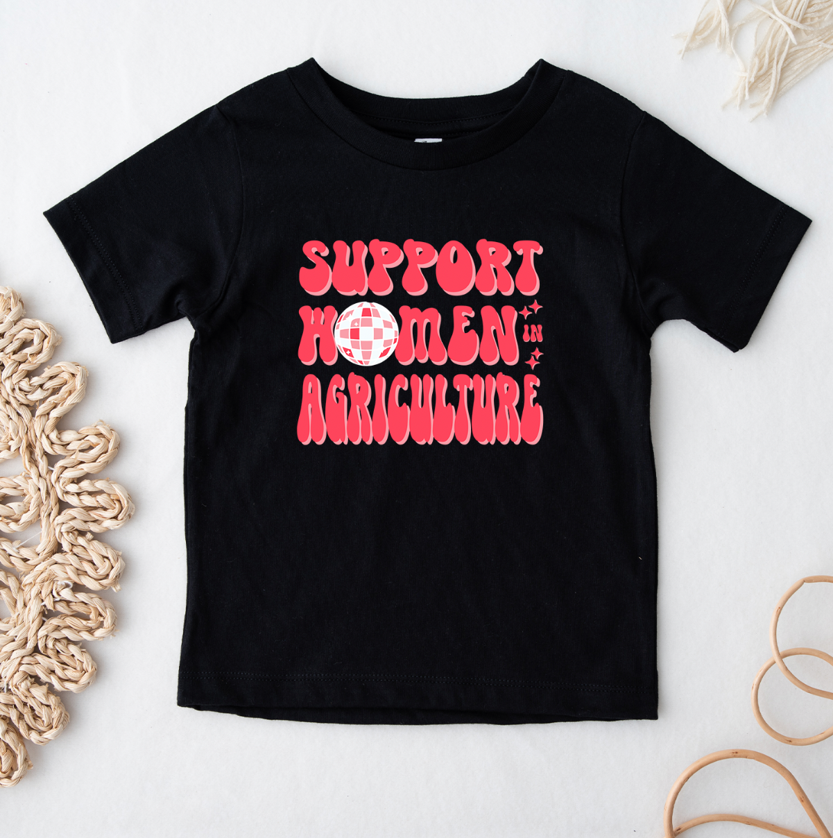Disco Support Women In Agriculture One Piece/T-Shirt (Newborn - Youth XL) - Multiple Colors!