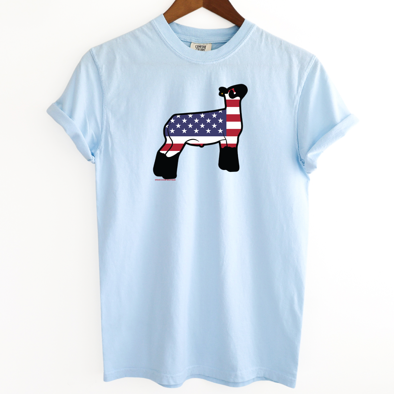 Patriotic Lamb ComfortWash/ComfortColor T-Shirt (S-4XL) - Multiple Colors!