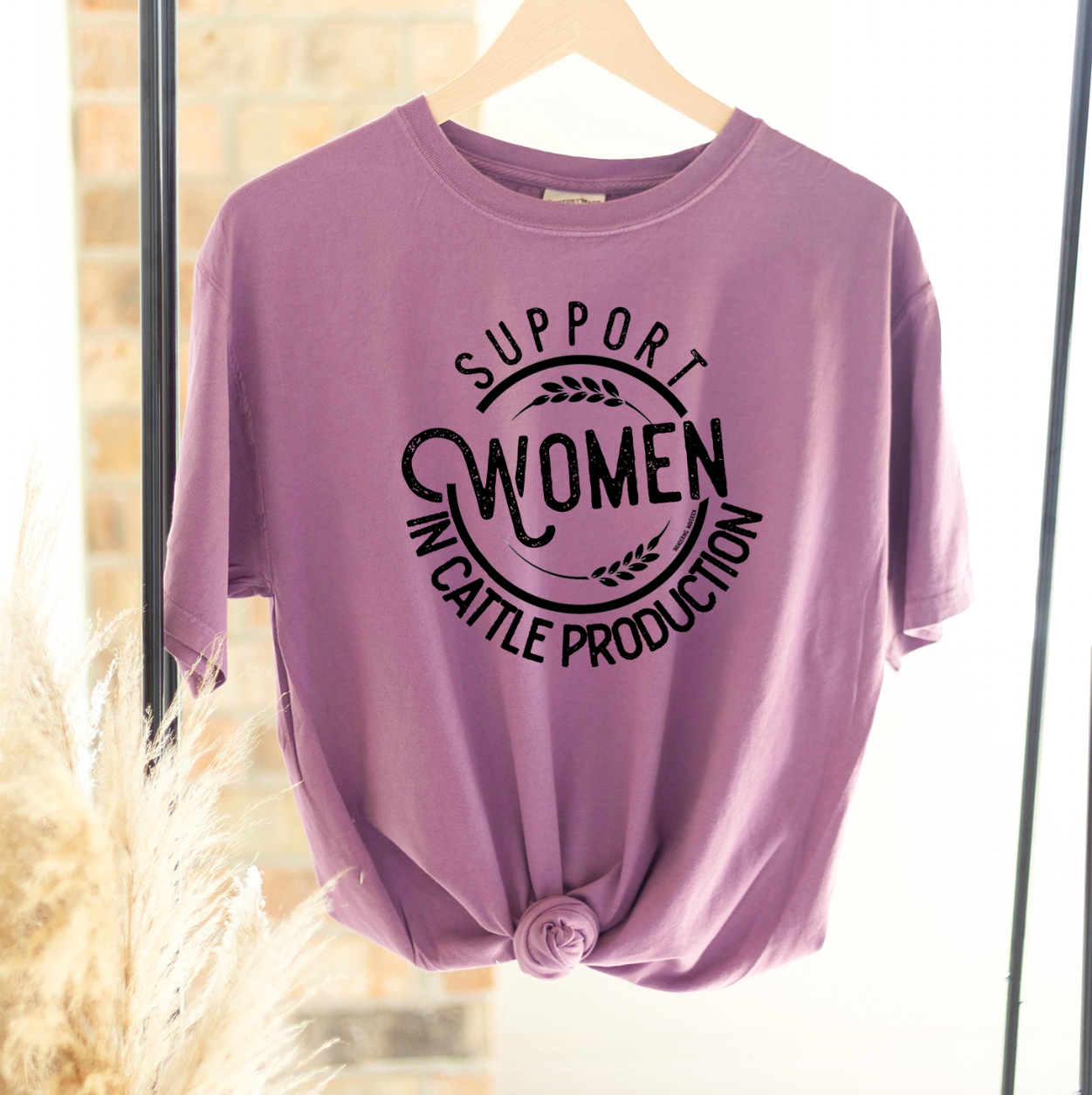 Support Women In Cattle Production ComfortWash/ComfortColor T-Shirt (S-4XL) - Multiple Colors!