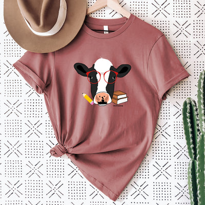 Nerdy Dairy Cow T-Shirt (XS-4XL) - Multiple Colors!