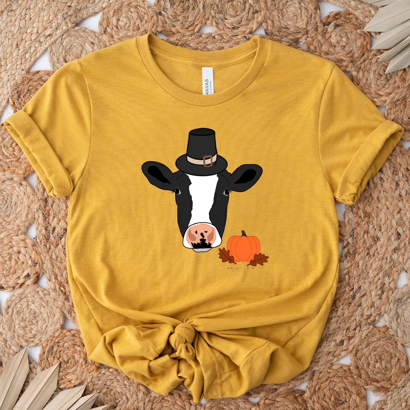 Fall Dairy Cow T-Shirt (XS-4XL) - Multiple Colors!