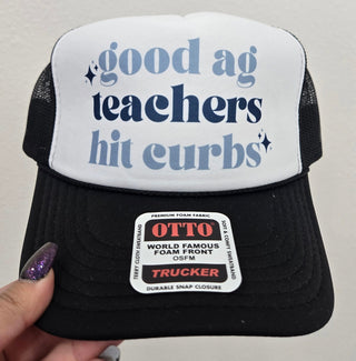 Black and Blue Good AG Teachers Hit Curbs Hat