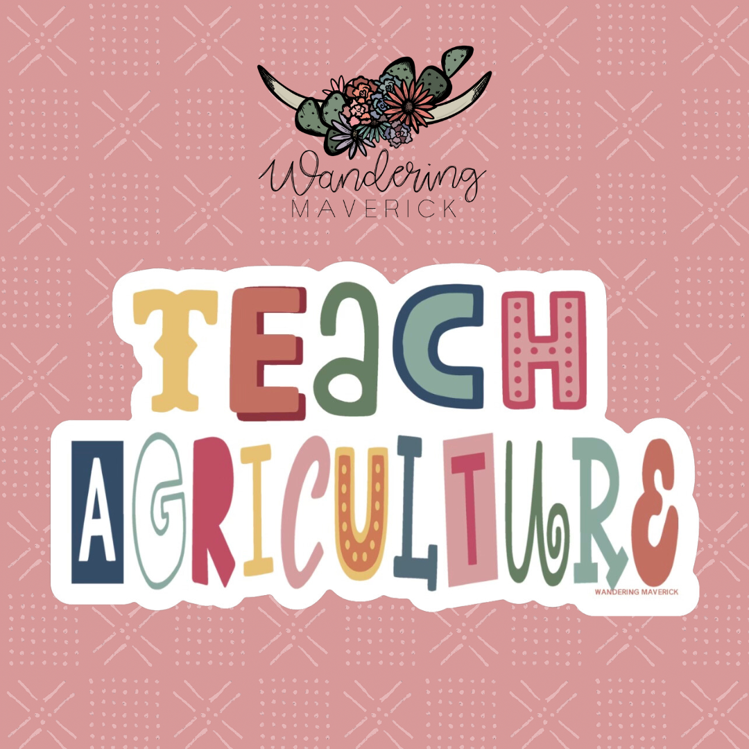 Magazine Teach Agriculture Sticker