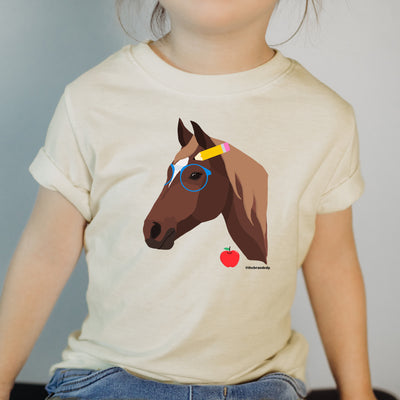 Nerdy Horse One Piece/T-Shirt (Newborn - Youth XL) - Multiple Colors!