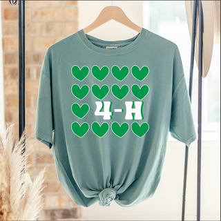 4-H Multiple Hearts – Comfort Colors T-Shirt