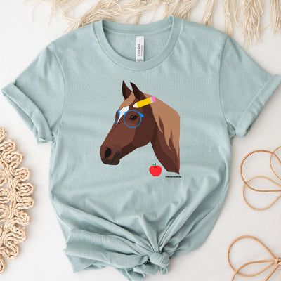 Nerdy Horse T-Shirt (XS-4XL) - Multiple Colors!