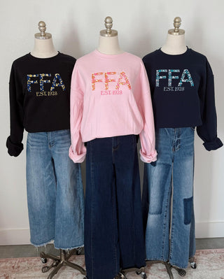 PREORDER — Embroidered FFA Crewnecks  - 3 Styles (S-3XL)