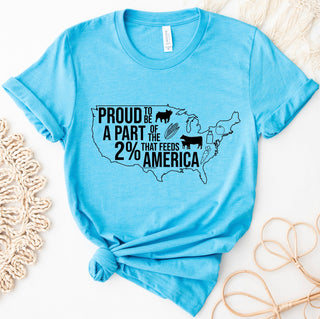 $20 T-SHIRT TUESDAY - PROUD TO SUPPORT THE 2% – Bella Canvas T-Shirt