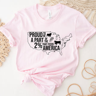 $20 T-SHIRT TUESDAY - PROUD TO SUPPORT THE 2% – Bella Canvas T-Shirt