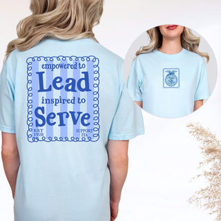 Empowered To Lead- Front & Back Comfort Colors T-Shirt