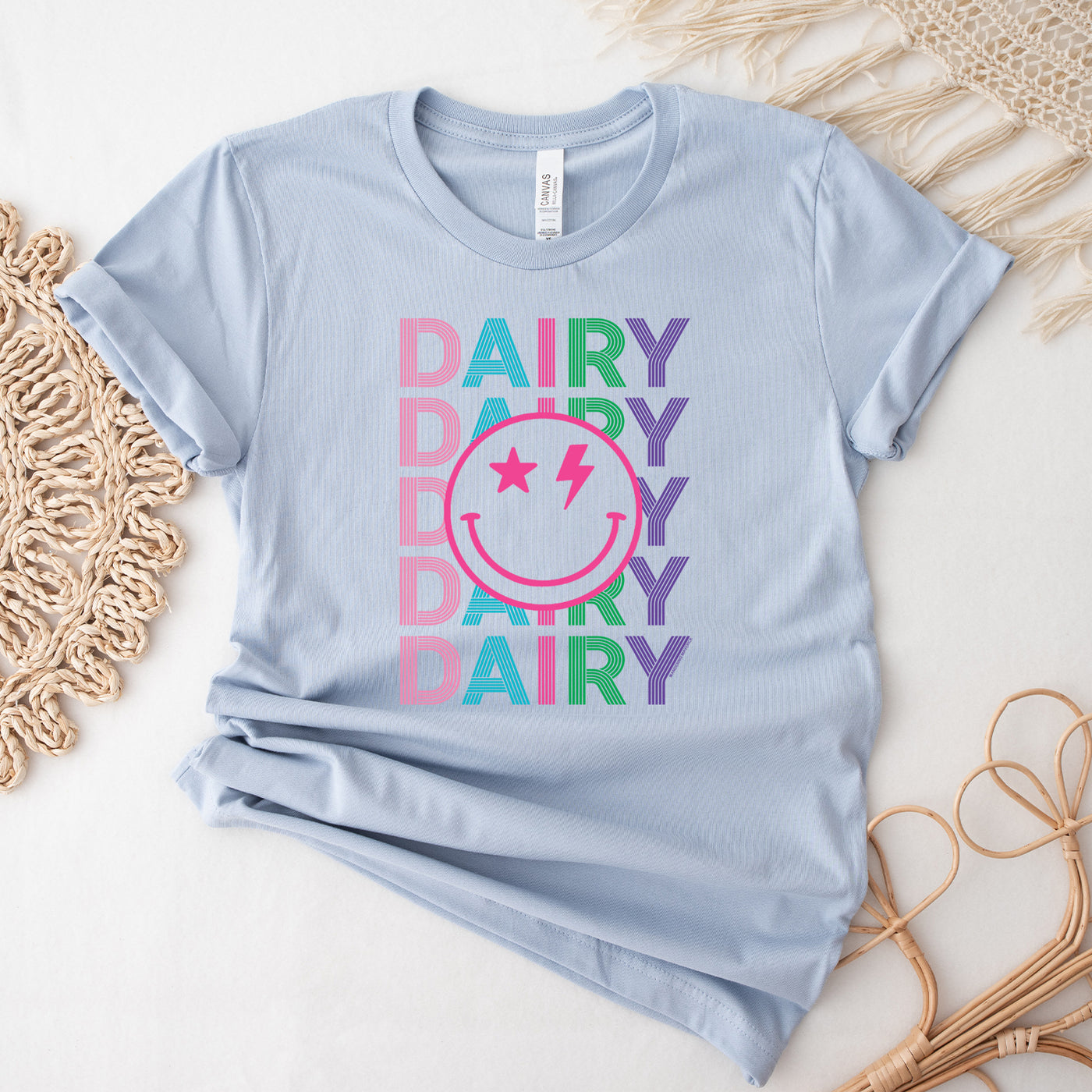Dairy Line Smile T-Shirt (XS-4XL) - Multiple Colors!
