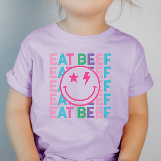 Eat Beef Line Smile One Piece/T-Shirt (Newborn - Youth XL) - Multiple Colors!
