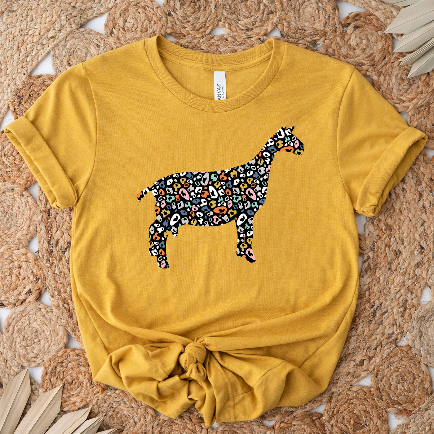 Colorful Cheetah Dairy Goat T-Shirt (XS-4XL) - Multiple Colors!
