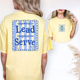Empowered To Lead- Front & Back Comfort Colors T-Shirt
