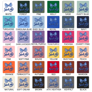 Teach Ag Bow - Blue 2-color – Bella Canvas T-Shirt