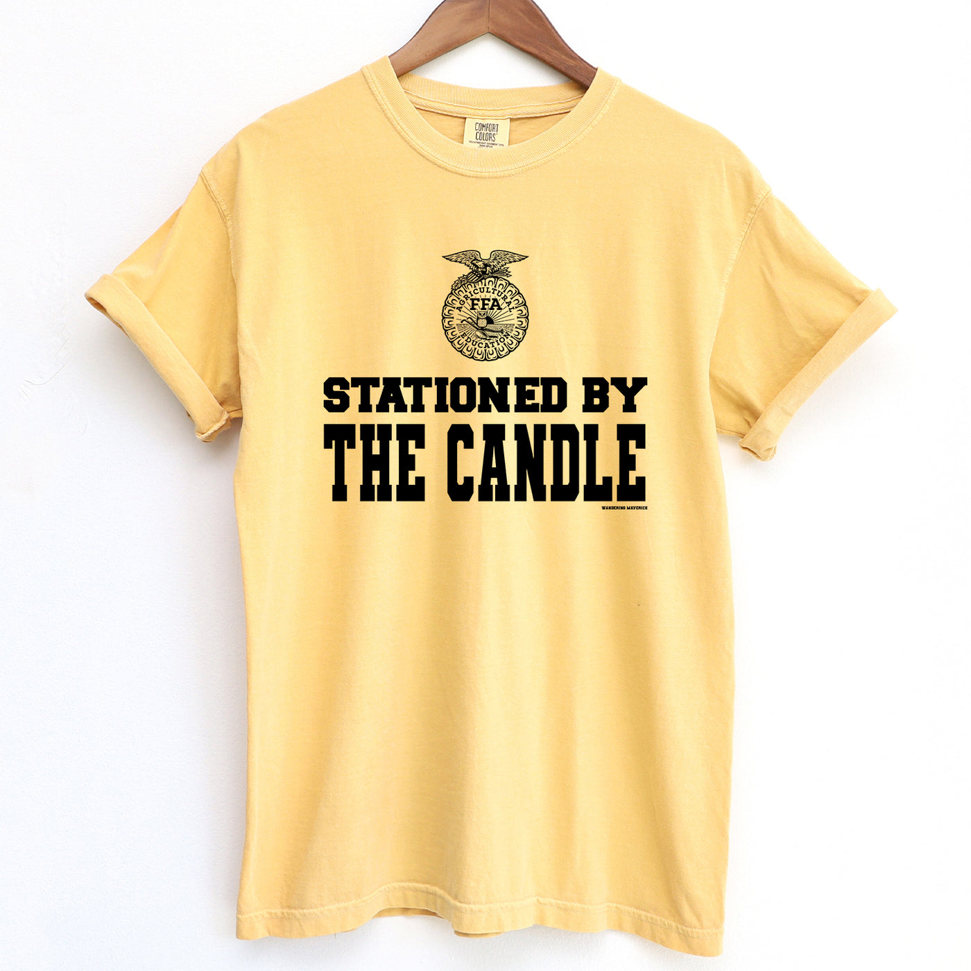 Stationed By The Candle FFA ComfortWash/ComfortColor T-Shirt (S-4XL) - Multiple Colors!