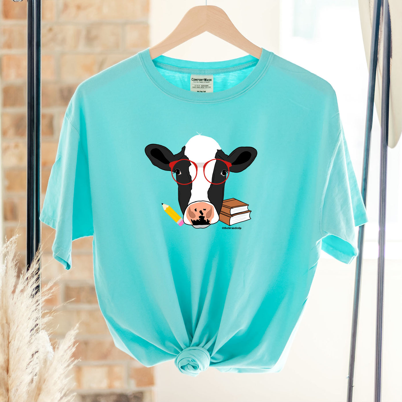 Nerdy Dairy Cow ComfortWash/ComfortColor T-Shirt (S-4XL) - Multiple Colors!