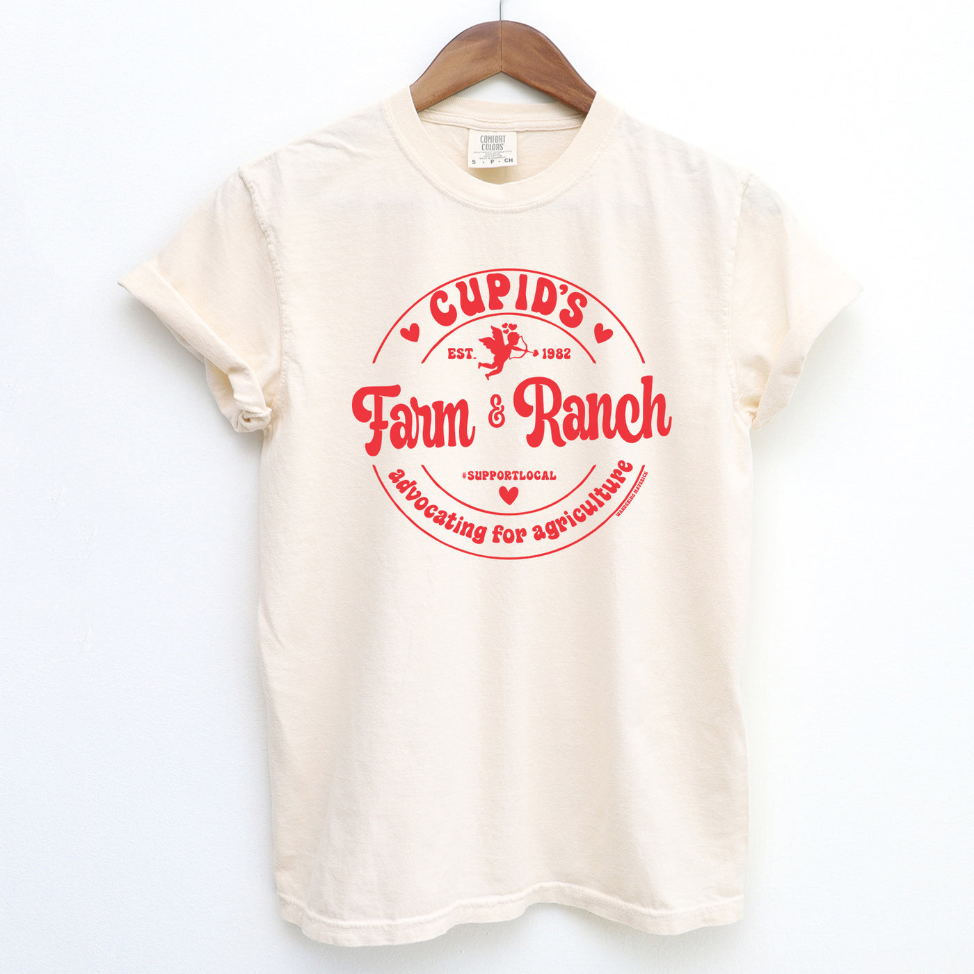 Cupids Farm & Ranch Red Ink ComfortWash/ComfortColor T-Shirt (S-4XL) - Multiple Colors!