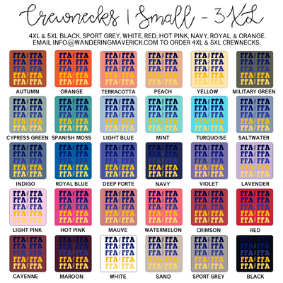 FFA Bolt Crewneck (S-3XL) - Multiple Colors!