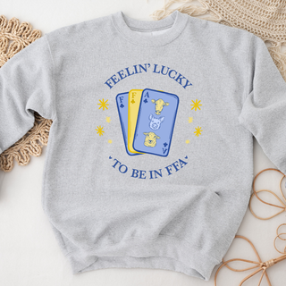 Feelin Lucky - Grey - Pink Friday Crewneck