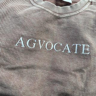 Dark Mocha AGVOCATE Corded Crewneck