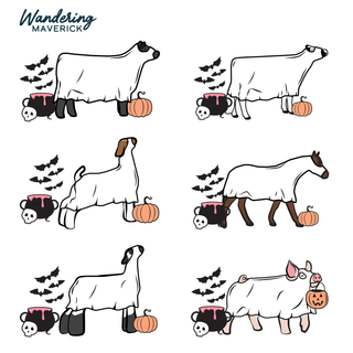 Ghost Animals-CHOOSE YOUR ANIMAL– Infant/Toddler/Youth