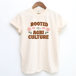 Groovy Rooted In Agriculture Floral – Comfort Colors T-Shirt