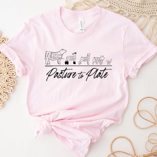$20 TSHIRT TUESDAY - Pasture to Plate -  Bella Canvas T-Shirt