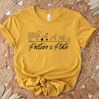 $20 TSHIRT TUESDAY - Pasture to Plate -  Bella Canvas T-Shirt