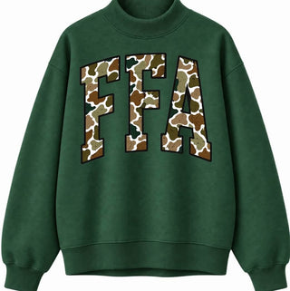 PREORDER!!! - Camo FFA | Hunter Green | Mock Neck - **Starts Shipping 11/30**