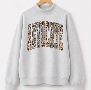 PREORDER!!! - Cheetah Agvocate | Light Grey | Mock Neck - **Starts Shipping 11/30**