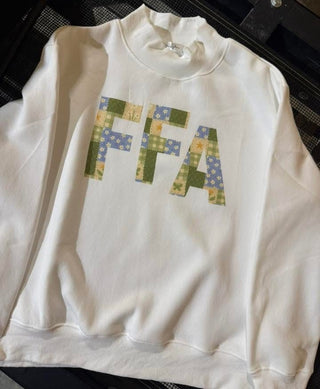 Ivory Mock Neck Crewneck