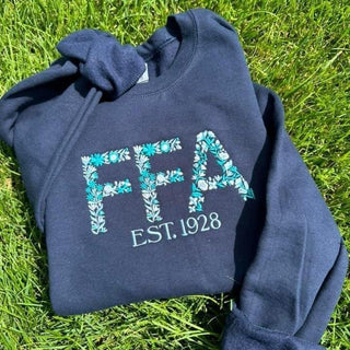 PREORDER — Embroidered FFA Crewnecks  - 3 Styles (S-3XL)