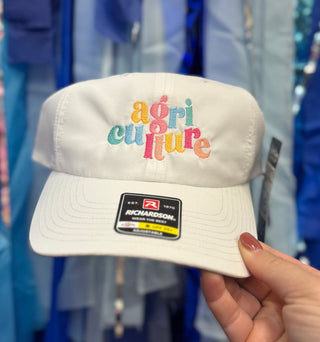 White Colorful Agriculture Richardson Hat
