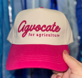 Hot Pink Agvocate for Agriculture Hat