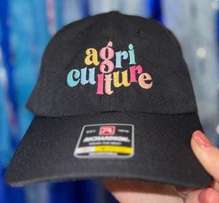 Black Colorful Agriculture Richardson Hat