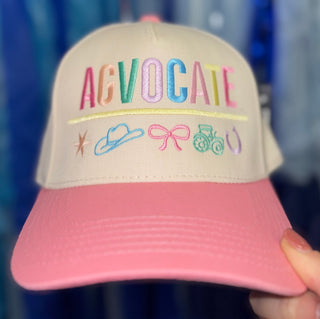 Pink Agvocate Symbols Hat