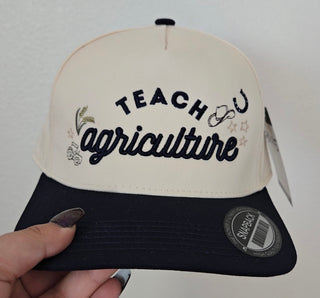 Navy Blue Teach Agriculture Hat