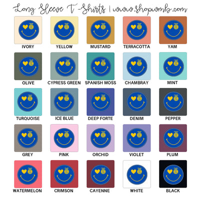 FFA SMILEY LONG SLEEVE T-Shirt (S-3XL) - Multiple Colors!