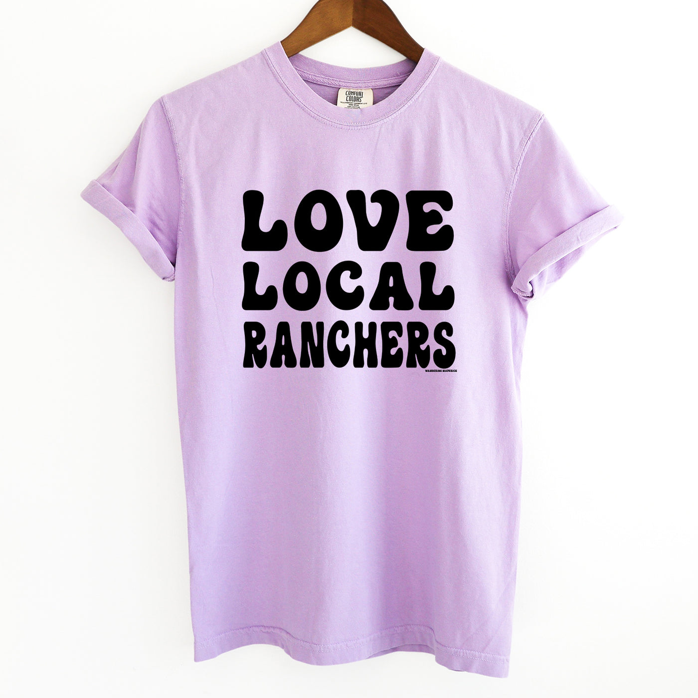 Love Local Ranchers Black Ink ComfortWash/ComfortColor T-Shirt (S-4XL) - Multiple Colors!