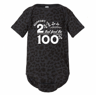 Support The 2% White Ink One Piece/T-Shirt (Newborn - Youth XL) - Multiple Colors!