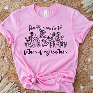Planting Seeds For The Future Of Agriculture Black Ink  – Bella Canvas T-Shirt