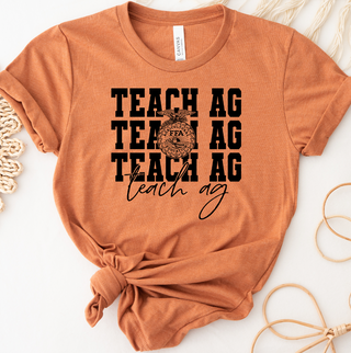Teach Ag Emblem Black Ink  – Bella Canvas T-Shirt