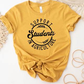 Support Students In Agriculture Black Ink  – Bella Canvas T-Shirt