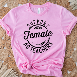 Support Female AG Teachers Black Ink  – Bella Canvas T-Shirt