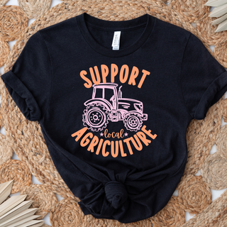 Support Local Agriculture -Tractor - Bella Canvas T-Shirt