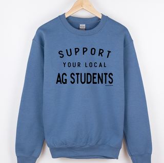 Support Your Local Ag Students Black Ink  – Crewneck